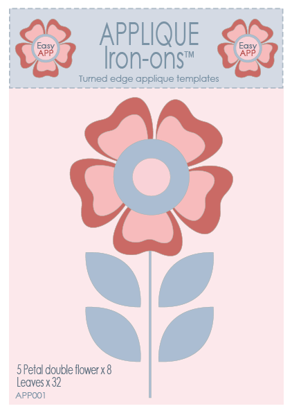 Flower garden postcard pattern