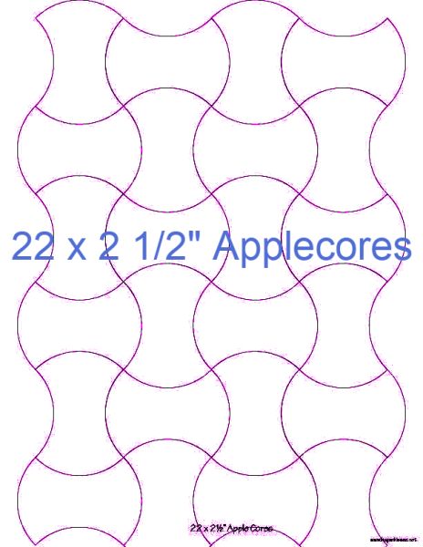 2-1/2” Applecores x 22 (DOWNLOAD)