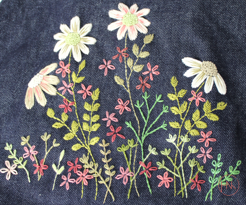 Floral Garden Wildflower Embroidery Design - Downloadable Pattern
