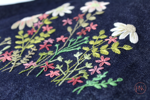 Floral Garden Wildflower Embroidery Design - Downloadable Pattern