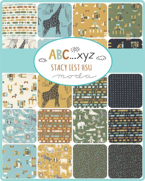ABC XYZ - Puzzle Pieces Aqua x 10
