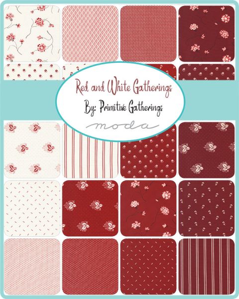 Red And White Gatherings Charm Pack 