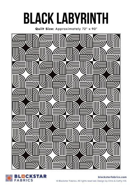 Black Labyrinth Pattern