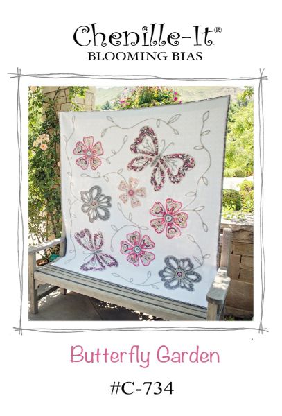 Butterfly Garden Chenille it quilt kit