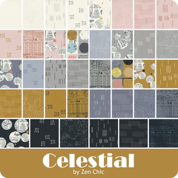 Celestial - Rose Quartz Newspaper Dot x 10