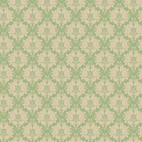 Molly & May (Green - Damask)