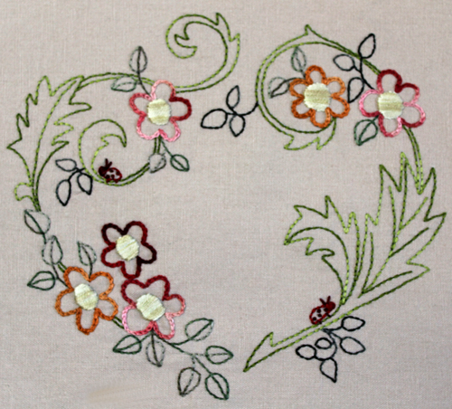 A hearty Cottage Garden iron on transfer