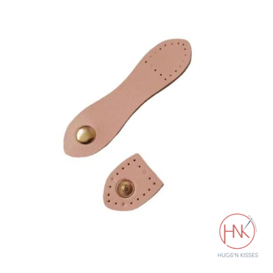 Leather Bag Buckle - Pink