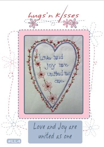 Downloadable Pattern Little Love Note 4 - Love and Joy are United as One