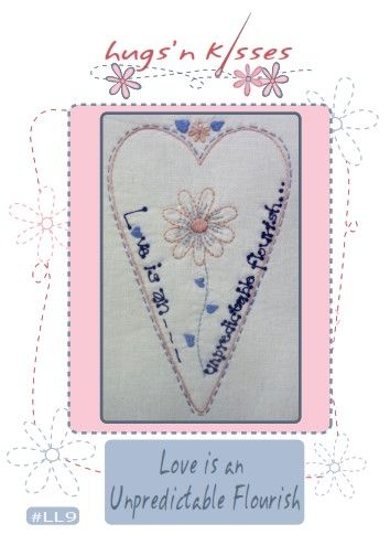 Downloadable Pattern Little Love Note 9 - Love is an Unpredictable Flourish