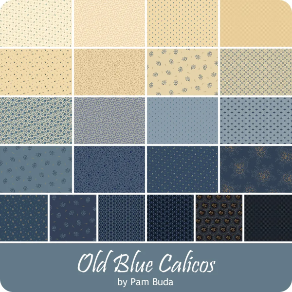 Old Blue Calicos - Parenthesis Blue x 10