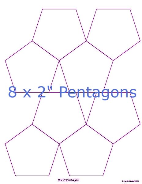 2” Pentagons x 8 (DOWNLOAD)
