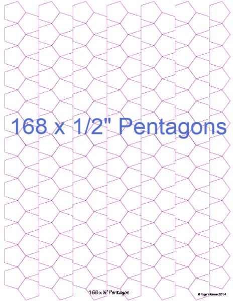 1/2” Pentagons x 168 (DOWNLOAD)