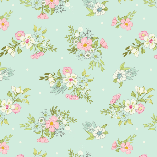 Playful Spring (Mixed Floral Bunches - Mint)