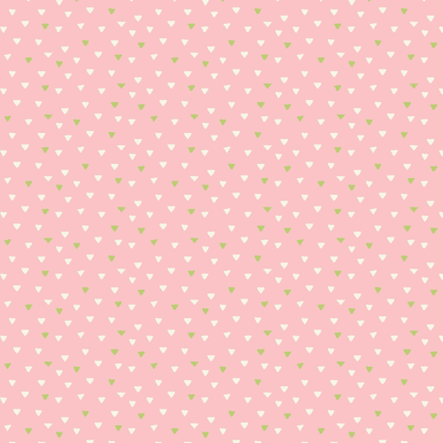 Playful Spring (Scattered Triangles Geo - Pink)