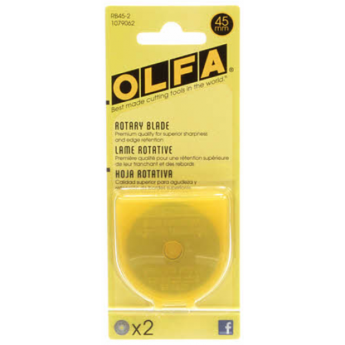 Olfa 45mm Rotary Blade Refill 2pk