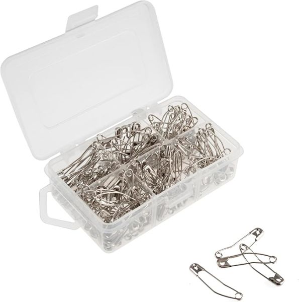 Sew Easy Curved Safety Pins - 150 Pieces - Size 2 (38mm)