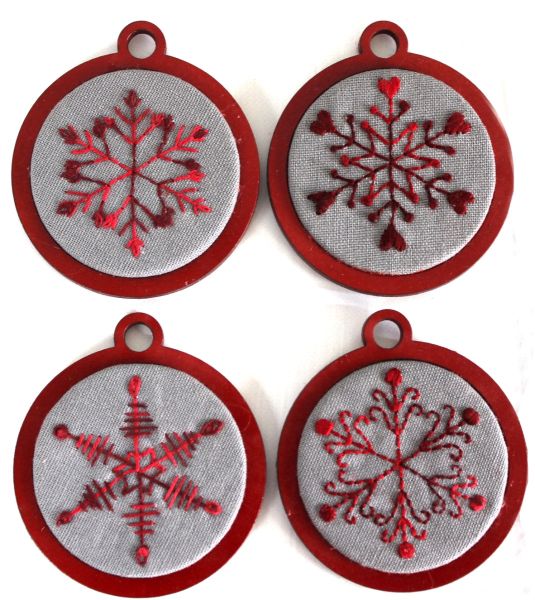 Snowflake Christmas Ornament Set