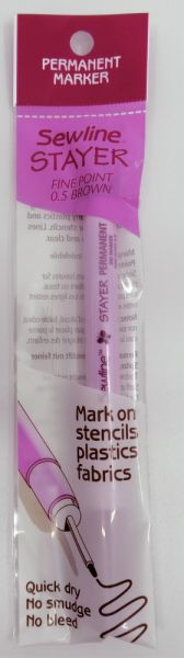 Sewline Stayer Brown Permanent Marker