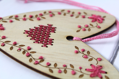 Stitched Heart Ornament