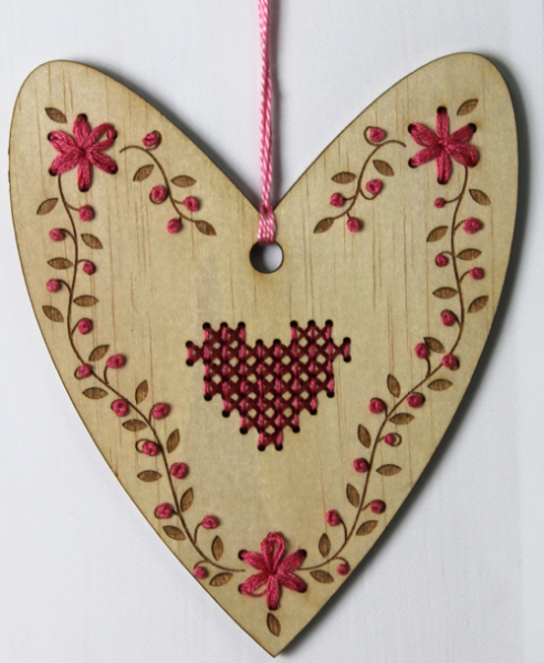 Stitched Heart Ornament