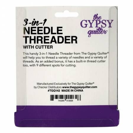 The Gypsy Quilter 3 IN 1 NEEDLE THREADER