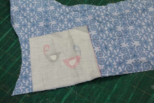 pieces of fabrics - from A Quick and Simple Needlebook Tutorial by Helen of Hugs 'n Kisses