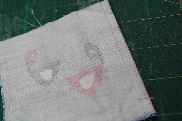a square piece of fabric - from A Quick and Simple Needlebook Tutorial by Helen of Hugs 'n Kisses